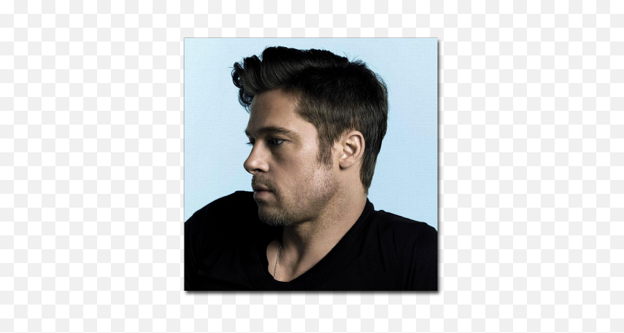 Download Brad Pitt Three Canvas Print - High Definition Brad Pitt Png,Brad Pitt Png