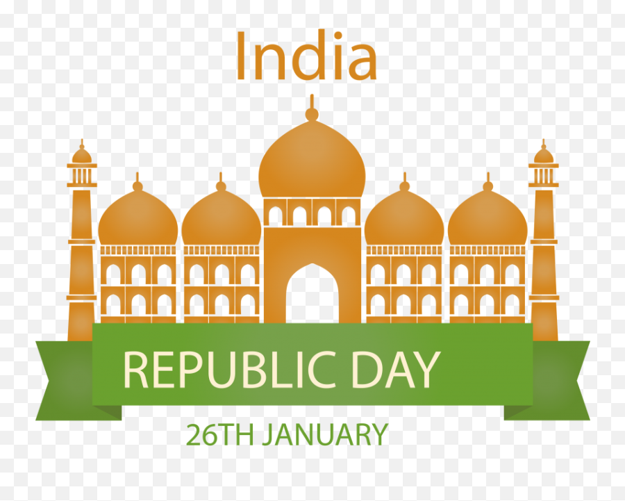 India Republic Day Taj Mahal Vector Png - Plaza De Armas Of Pachacamac,Taj Mahal Png