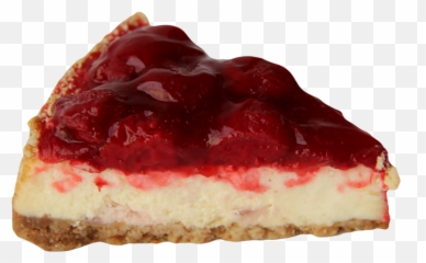 Download Strawberry Cheesecake Slice - Kuchen Png,Cheesecake Png