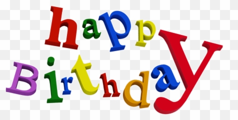 Words Birthday Transparent Png - Happy