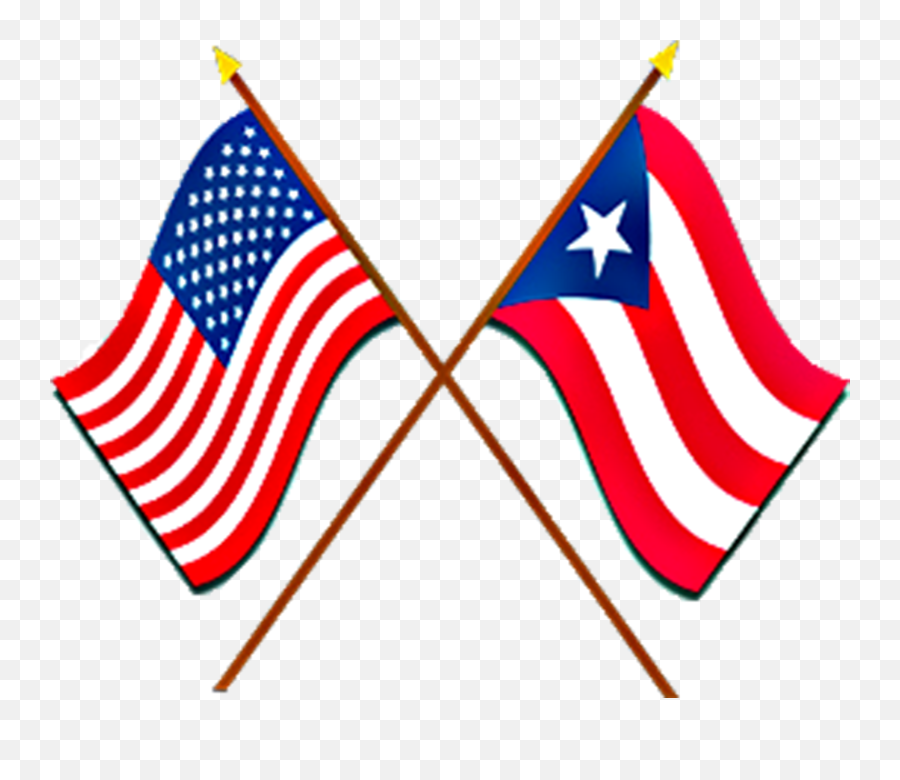 Download Hd Printable Puerto Rico Flag - American And Puerto Rican Flag Png,Puerto Rican Flag Png