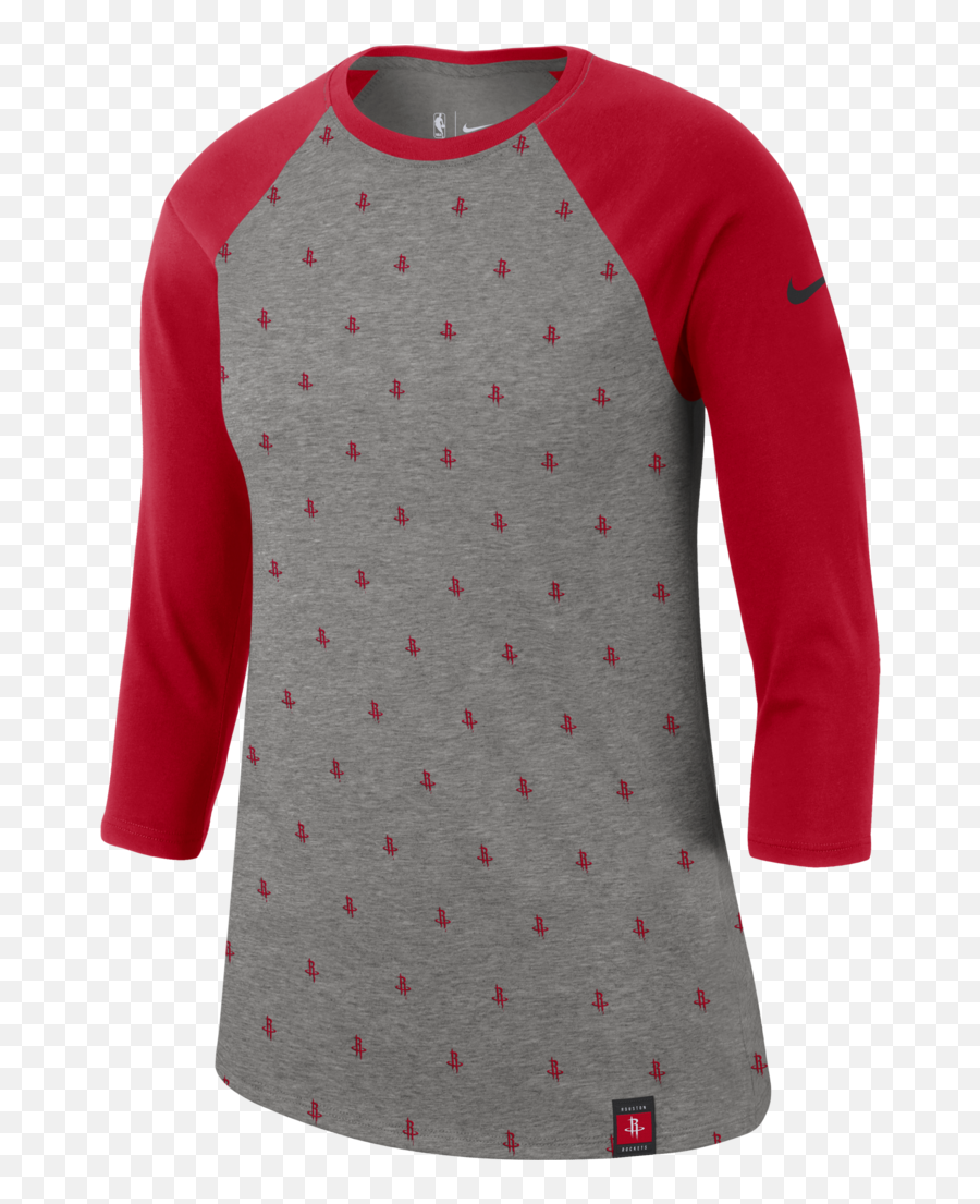 Womens Houston Rockets Nike Sleeve - Long Sleeve Png,Red Nike Logos