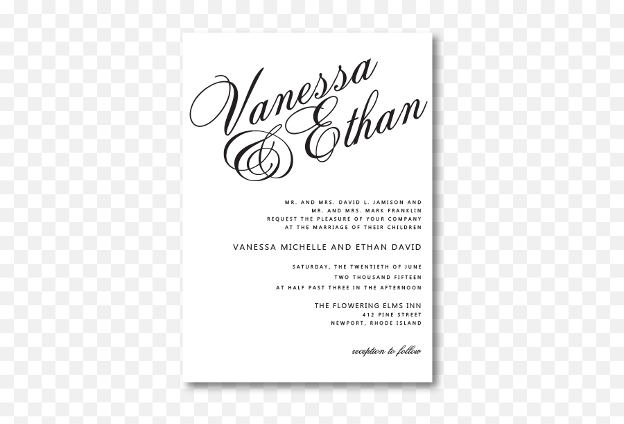 Madeleine Wedding Invitations - Put It On Paper Stationery Calligraphy Png,Wedding Invitation Png
