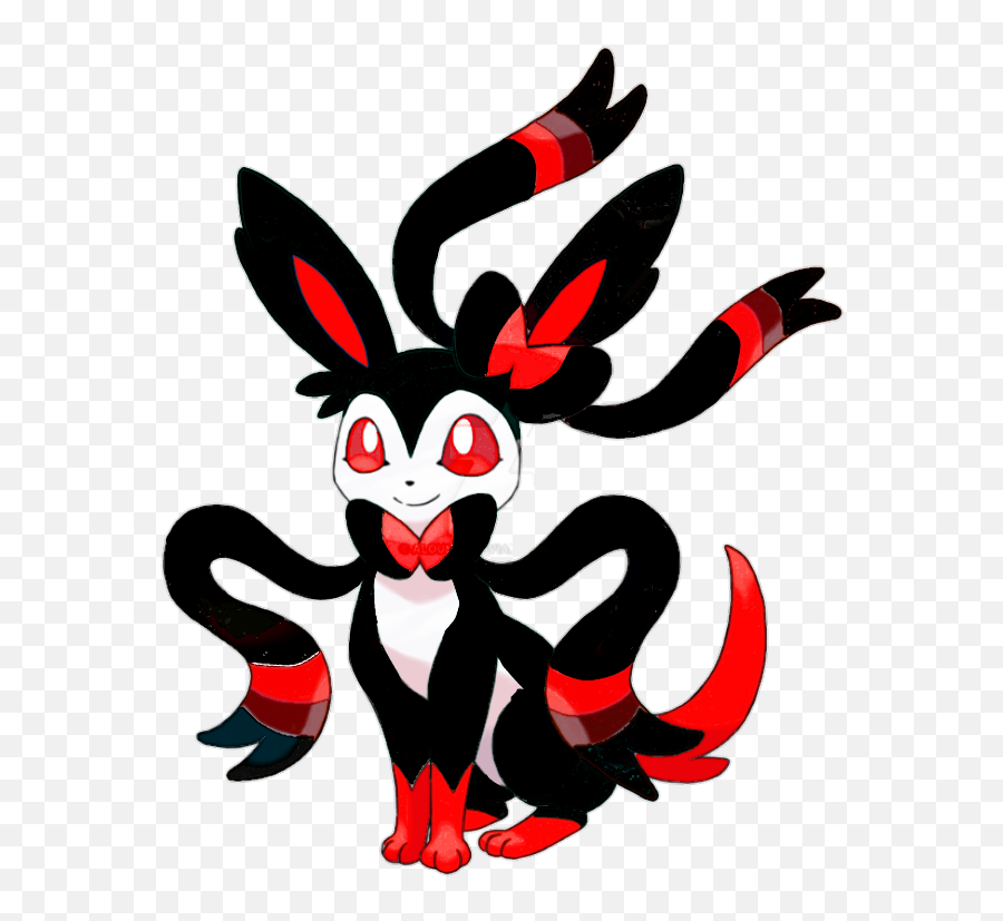 Sylveon - Red And Black Sylveon Png,Sylveon Png