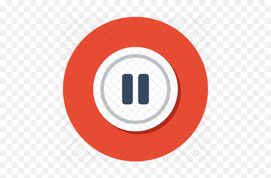 Pause Button Icon - Circle Png,Pause Button Png