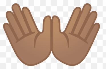 Open Hands Medium Skin Tone Icon - Clipart png