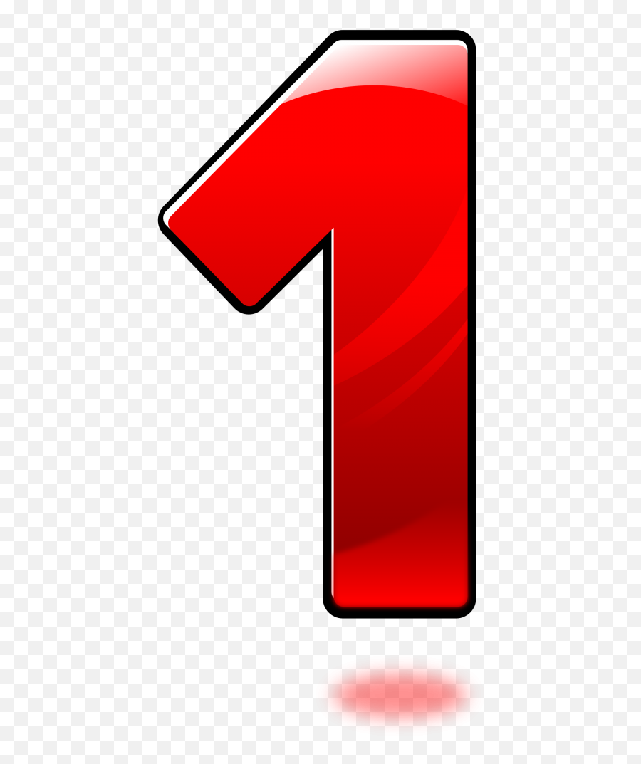 Number - Number 1 For Kid Png,Glossy Png