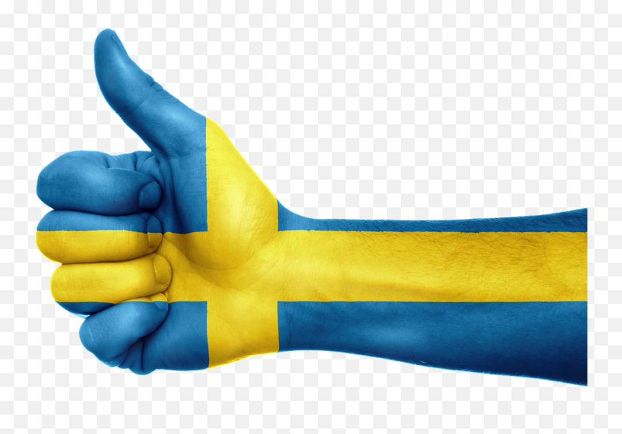 Thumbs Up Png - 62046634 Swedish Thumbs Up 4683968 Swedish Flag Thumbs Up,Thumb Up Png