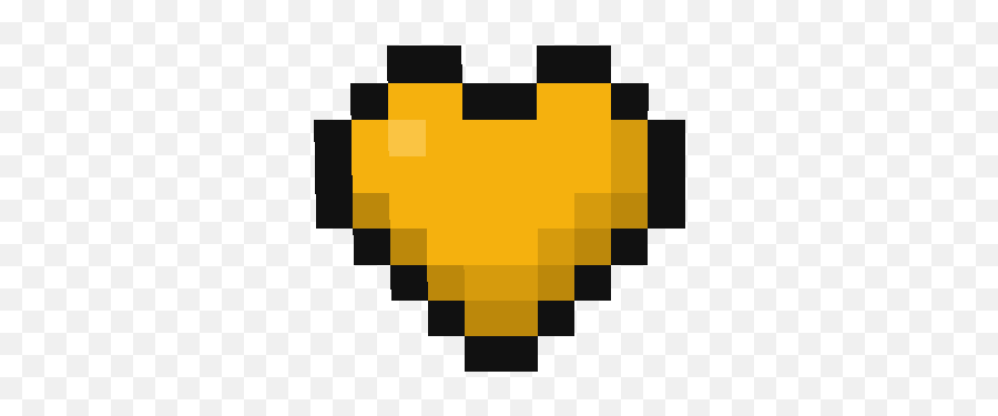 Golden Heart - Purple Pixel Heart Png,Minecraft Heart Transparent