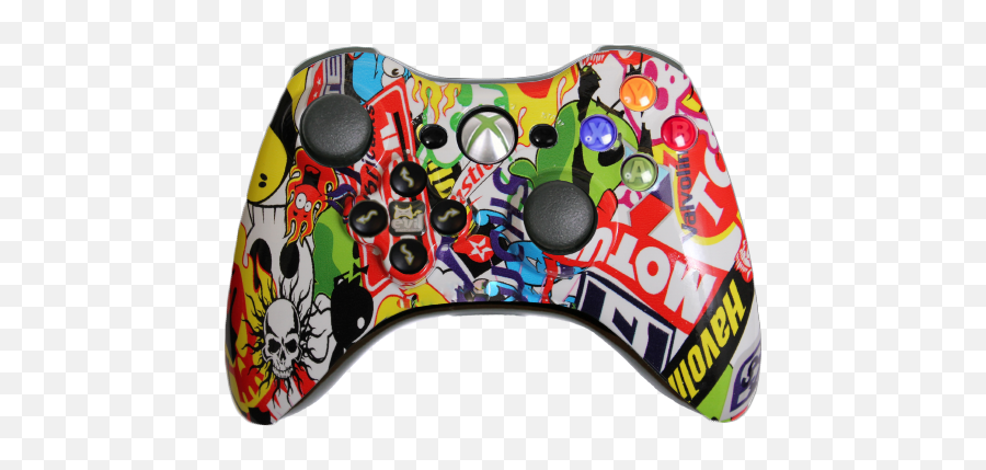Controller Master Mod V - Xbox One Controller Stickerbomb Xbox One Controller Sticker Bomb Png,Xbox One Controller Transparent Background