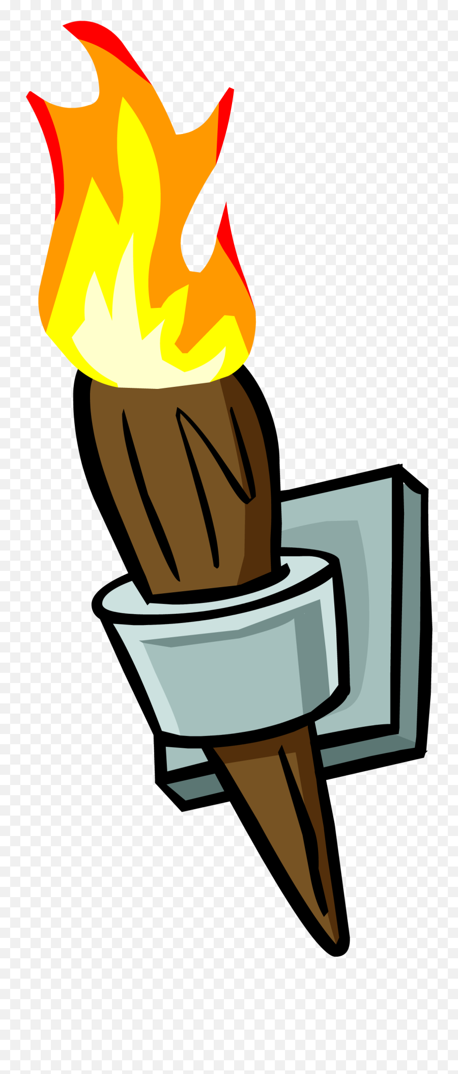 Torch Cartoon Png Clipart - Wall Torch Png,Torch Png