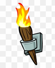 Torch Cartoon Png Clipart - Wall Torch Png,Torch Png