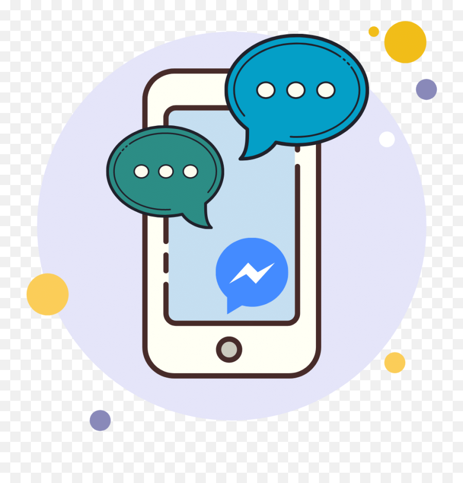 Facebook Messenger Chatbot Integration - Mobile Phone Png,Facebook Messenger Blue Icon
