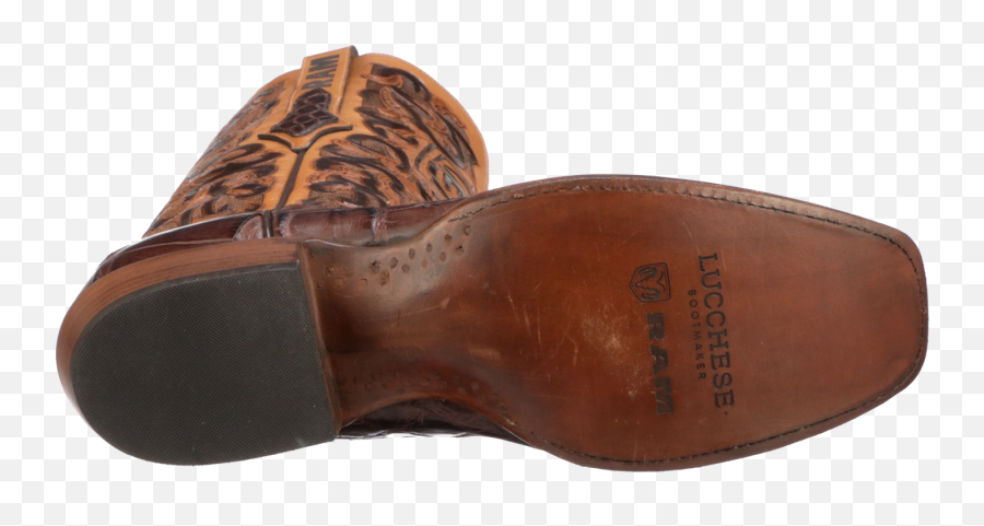 Ram Menu0027s Tooled Western Boot - Lucchese Round Toe Png,Cowboy Boot Icon