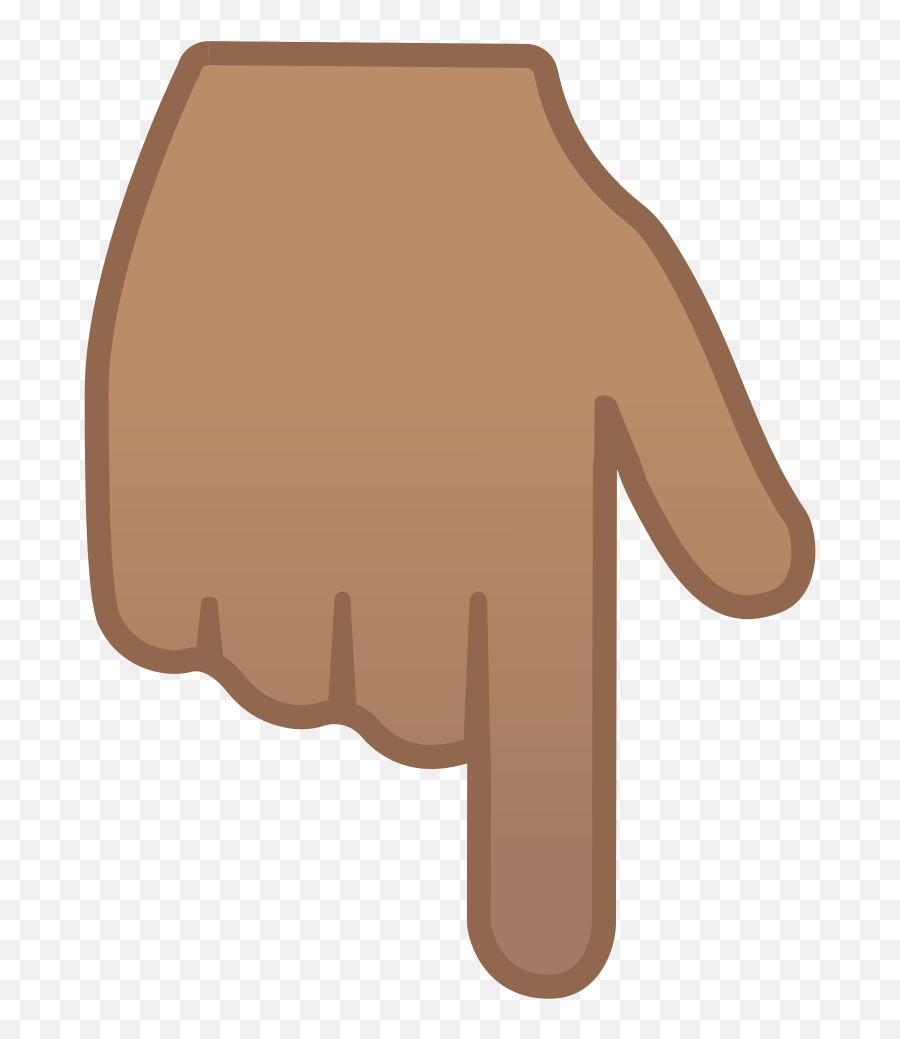 Backhand Index Pointing Down Medium Skin Tone Icon Noto - Point Down Emoji Png,Index Finger Icon