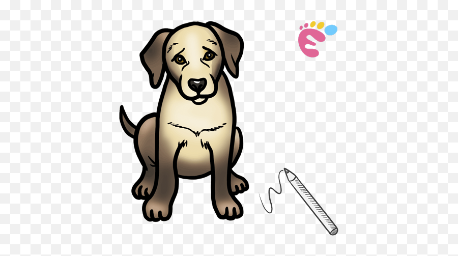 Animal - Easy To Do Everything Puppy Labrador Retriever Cute Dog Drawing Png,Labrador Icon