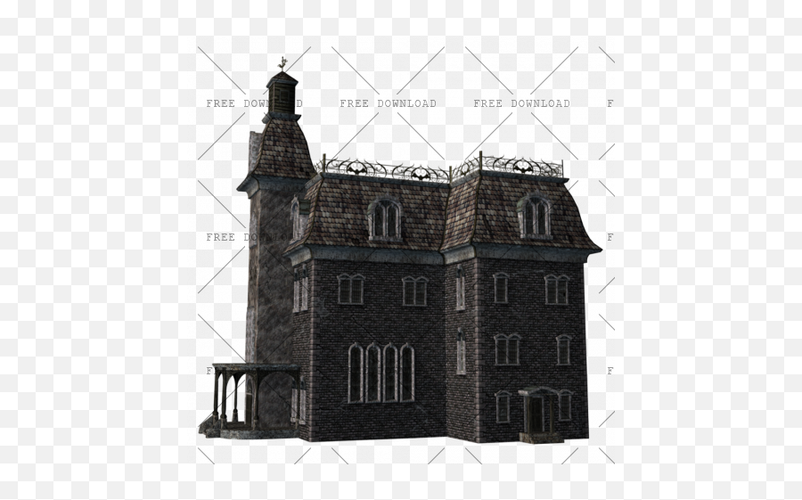 Haunted House Png Image With Transparent Background - Photo Castle,Brick Transparent Background