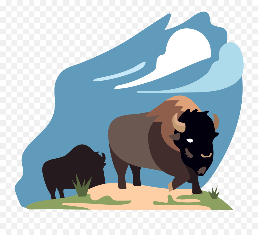 Illustrations Bryan Spear Alibates Flint Quarries History - American Bison Png,Uma Descendants Icon