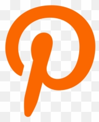 Orange Pinterest Logo Icon Download Seek Vectors - Transparent Png Background