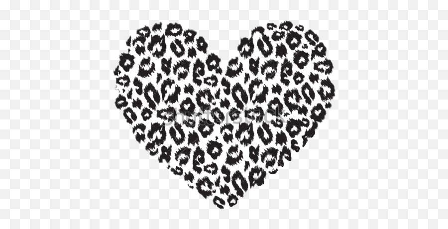 Download Heart Cheetahprint Print - Leopard Print Heart Png,Cheetah Print Png