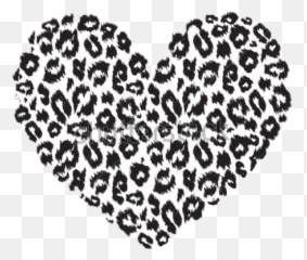 Download Heart Cheetahprint Print - Leopard Print Heart Png,Cheetah Print Png