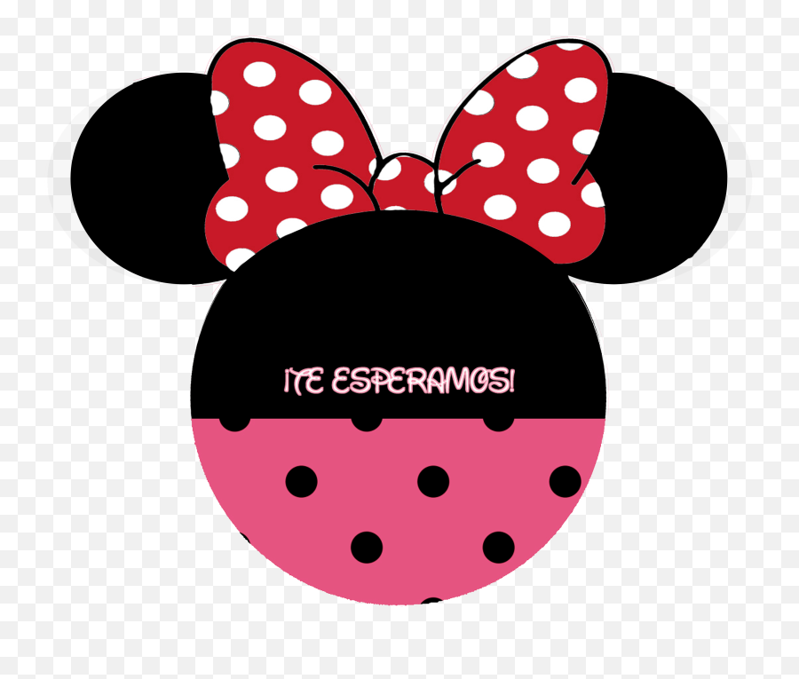 Red Clipart Minnie Mouse Bow - Transparent Minnie Mouse Ears Png,Minnie Mouse Bow Png
