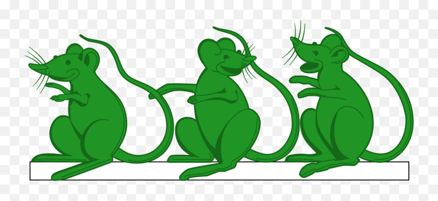 Filethree Green Micesvg - Wikimedia Commons Sorci Verdi Png,Mice Png