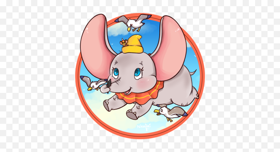 Download Hd I Drew Dumbo With The Seagulls From Wind Waker - Cartoon Png,Seagulls Png