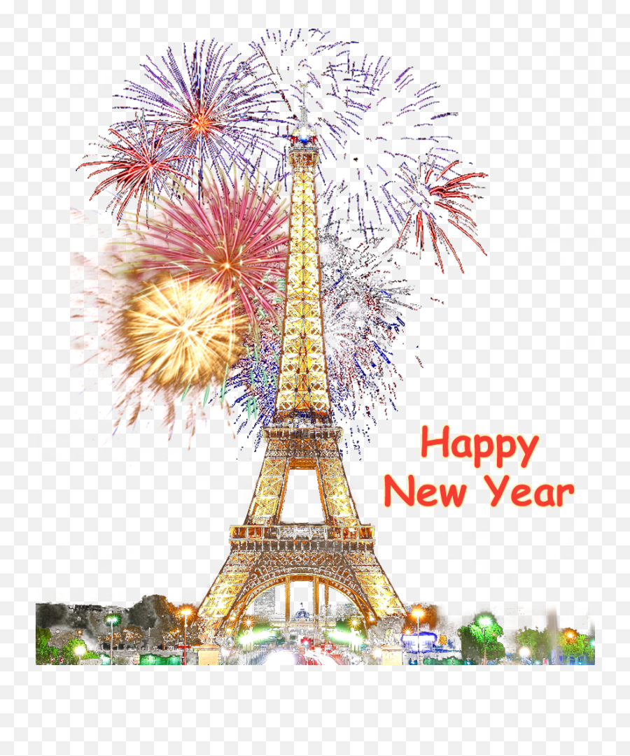 Happy New Year No Background Image - Happy New Year Paris Png,Happy Transparent Background