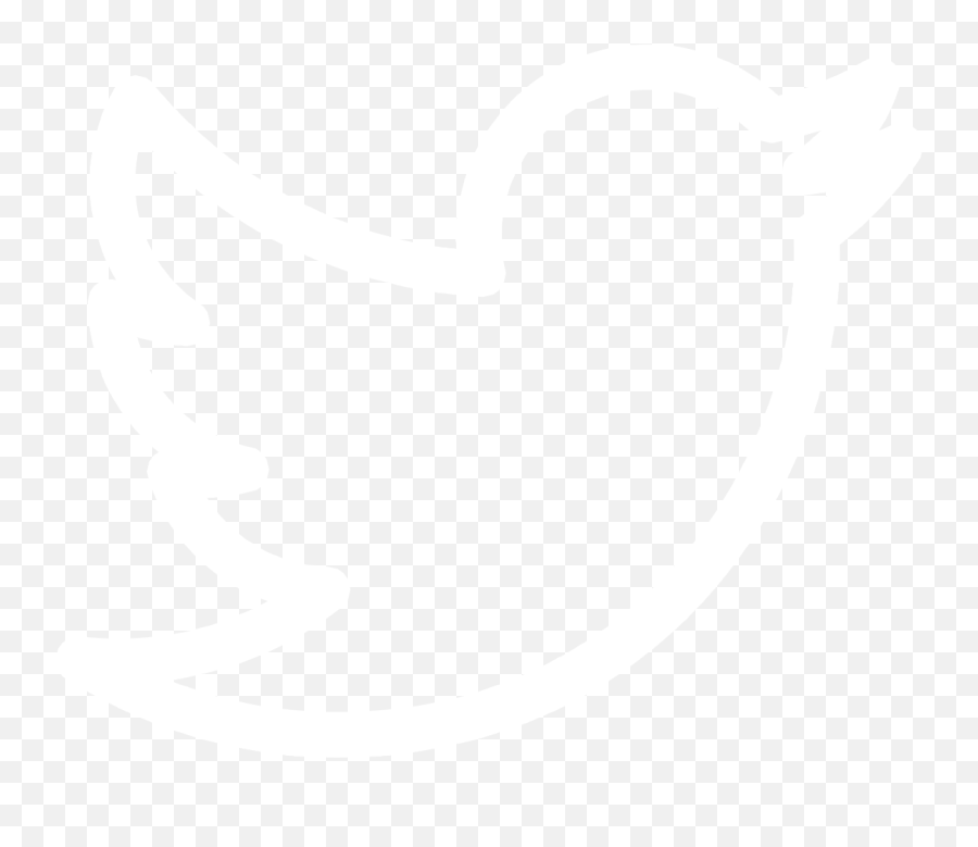Outline Twitter Logo Png White