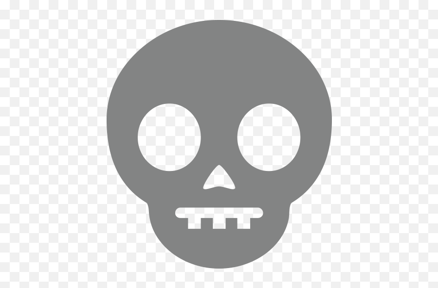 Skull Emoji For Facebook Email Sms - Skull Emoji Silhouette Png,Skull Emoji Transparent