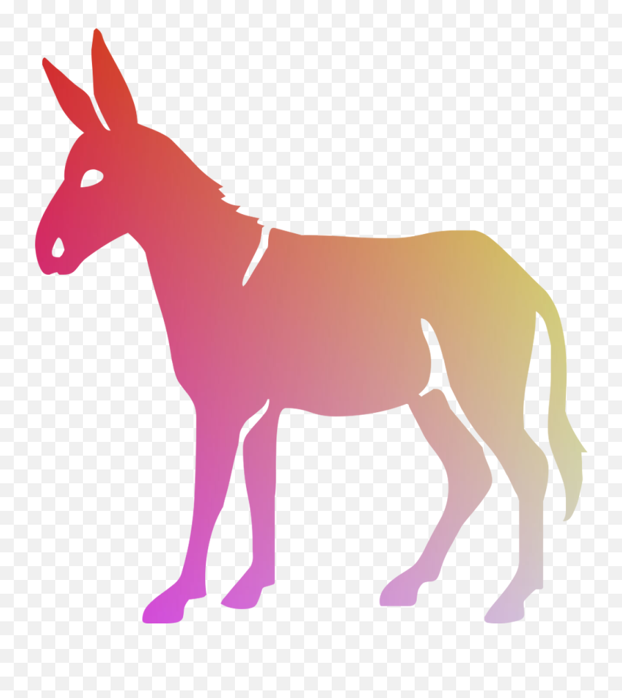 Donkey Mule Vector Graphics Royalty - Donkey Silhouette Transparent Background Png,Donkey Png