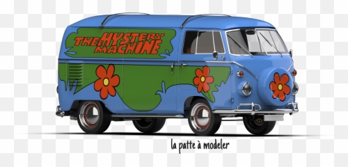 Volkswagen Combi The Mystery Machineu0027 Photographic Print By - Volkswagen Type 2 Png,Mystery Machine Png