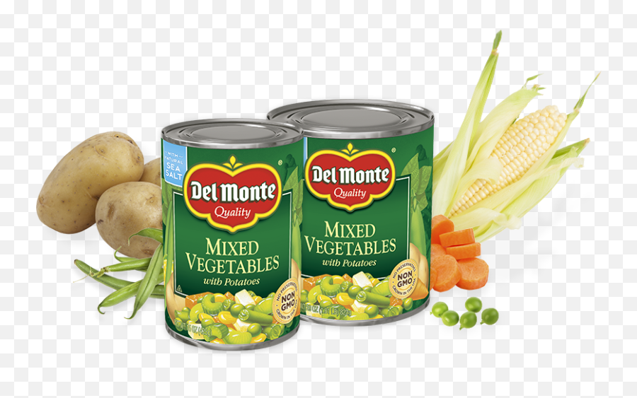 Mixed Vegetables With Potatoes Del Monte Foods Inc - Mixed Vegetables With Potatoes Png,Potatoes Png