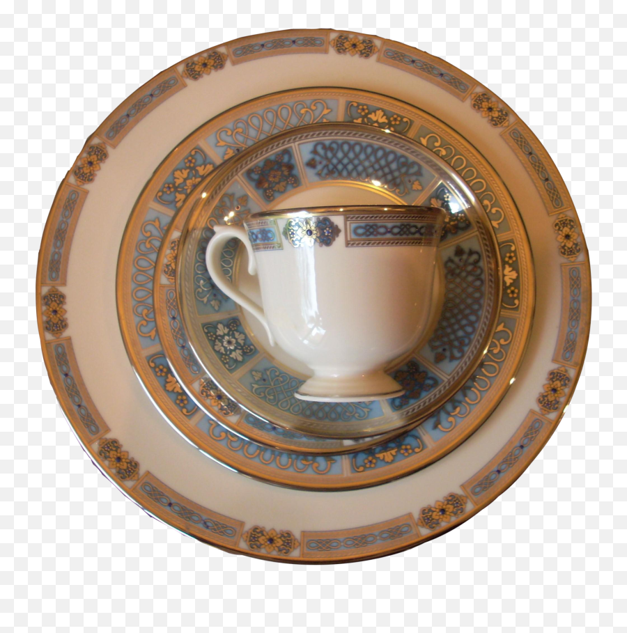 Traditional Lenox 5 Piece Place Setting - Sapphire Jewels Saucer Png,Place Setting Png