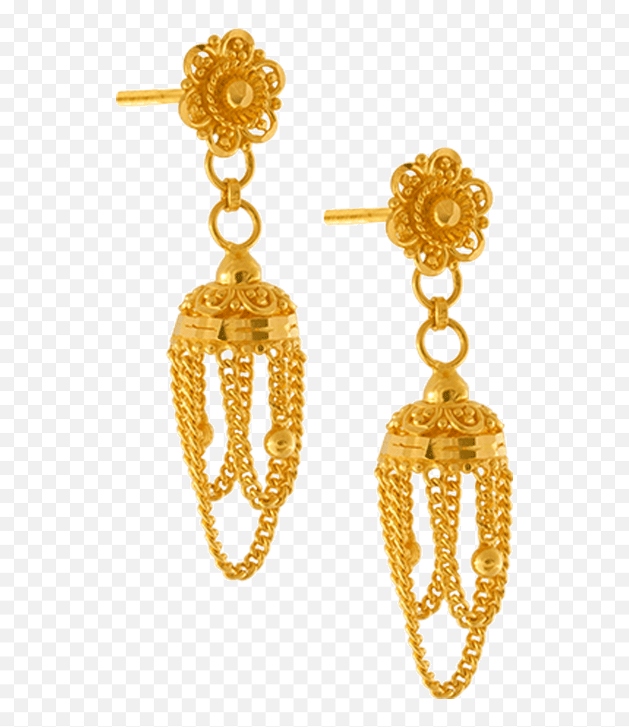 Download 22k Yellow Gold Earrings - Earrings Png Image With Transparent Background Gold Earrings Png,Gold Earring Png