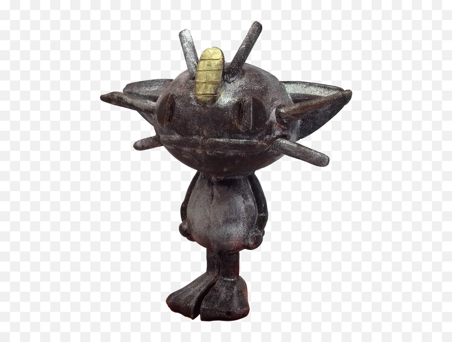 Chocolate Myauth - Bronze Sculpture Png,Meowth Png