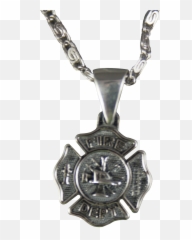 Mini Maltese Cross Necklace - png