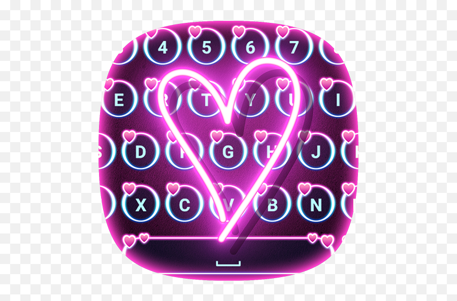 Live Neon Heart Keyboard - Google Play Heart Png,Neon Heart Png