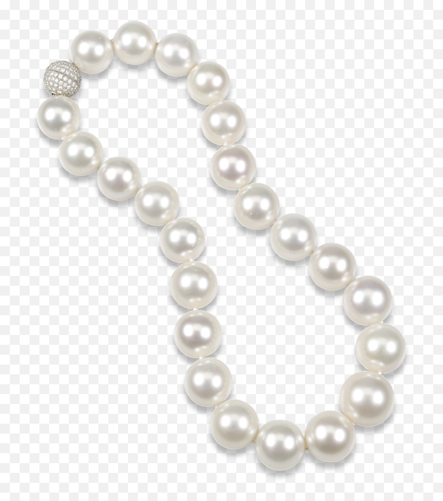 Download White South Sea Pearl Necklace - Pearl Necklace Clipart Png,Pearl Necklace Png