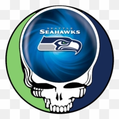 Seattle Seahawks Skull Logo Iron - Grateful Dead Steal Your Face png