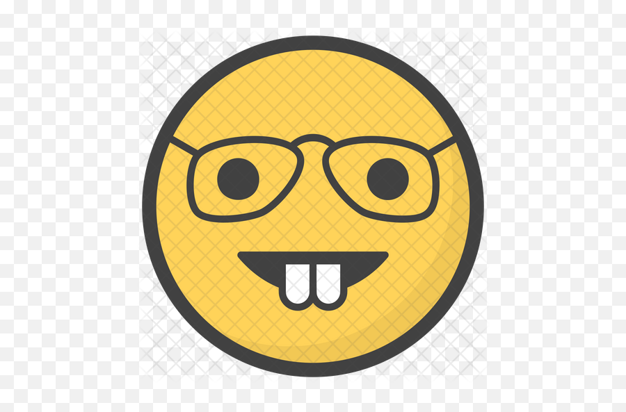 Nerd Emoji Icon Of Colored - Nerd Emoji Png,Nerd Emoji Png