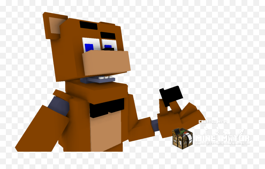 Freddy Fazbear Made In Mine - Mine Imator Png,Freddy Fazbear Png