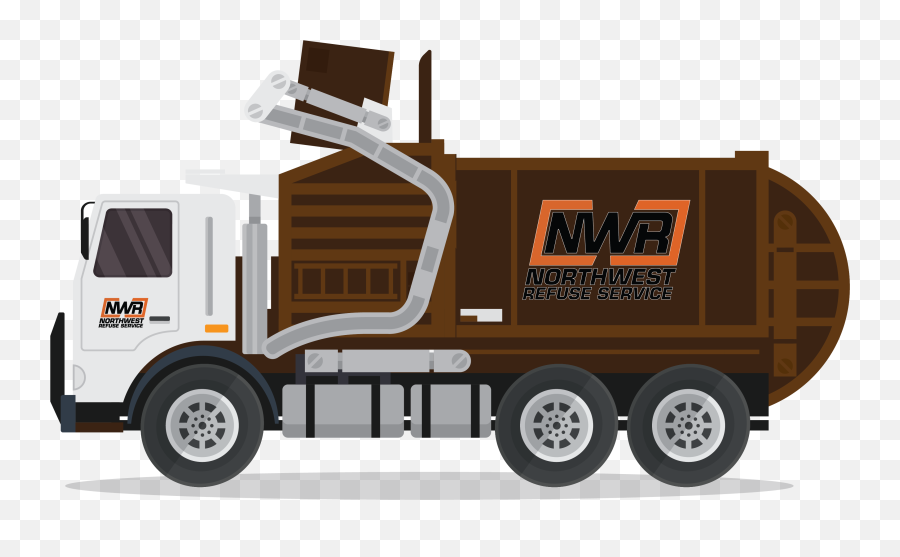 Northwest Refuse Dumpsters - Brown Garbage Truck Cartoon Png,Dumpster Png