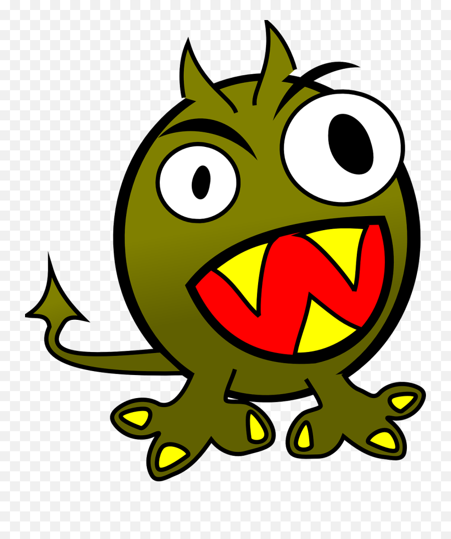 Small Funny Angry Monster Clipart I2clipart - Royalty Free Evil Monster Clipart Png,Angry Mouth Png