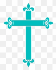 Blue Cross Clip Art - Blue Cross Baptism Vector Png,Blue Cross Png