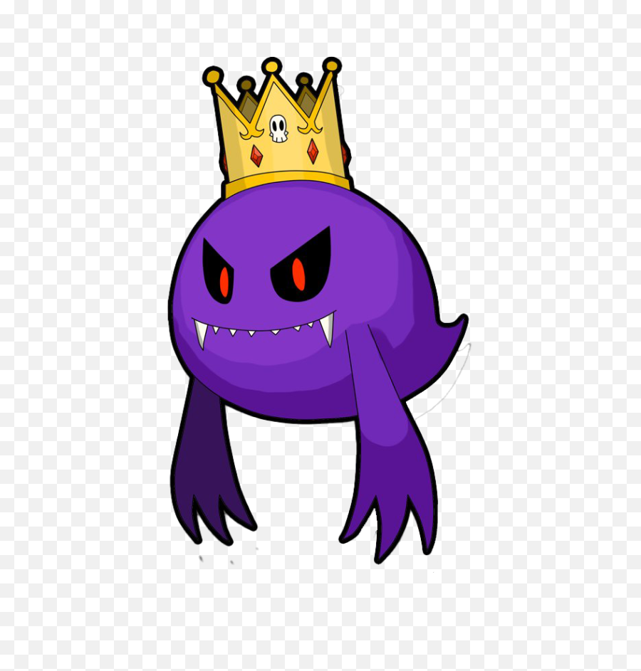 Download Hd Dark King Boo By Deadly - Mario Dark Boo Clip Art Png,King Boo Png