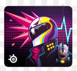 Steelseries Qck Large Neon Rider - Neon Rider Steel Series Png,Steelseries Logo Png