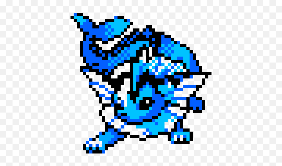 Vaporeon - Pokemon Pixel Art Vaporeon Png,Vaporeon Transparent