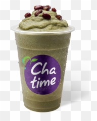 Matcha Red Bean Smoothie Review - Latte Ice Tea Fresh png